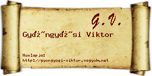Gyöngyösi Viktor névjegykártya