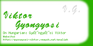 viktor gyongyosi business card